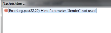 Ein Screenshot der Fehlermeldung