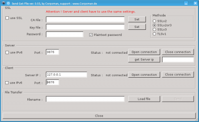 Screenshot des programmes.