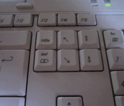 Hilfe-Taste auf Mac-Tastatur
