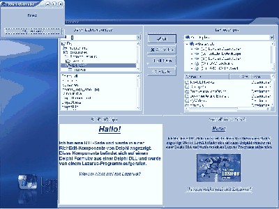 Die Betätigung des Button &amp;quot;HTML Seite&amp;quot; öffnet in der MozillaBrowser Komponente eine HTML-Textdatei.