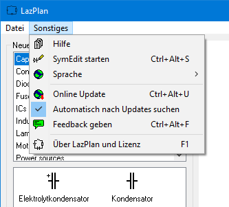 MainMenu mit Icons