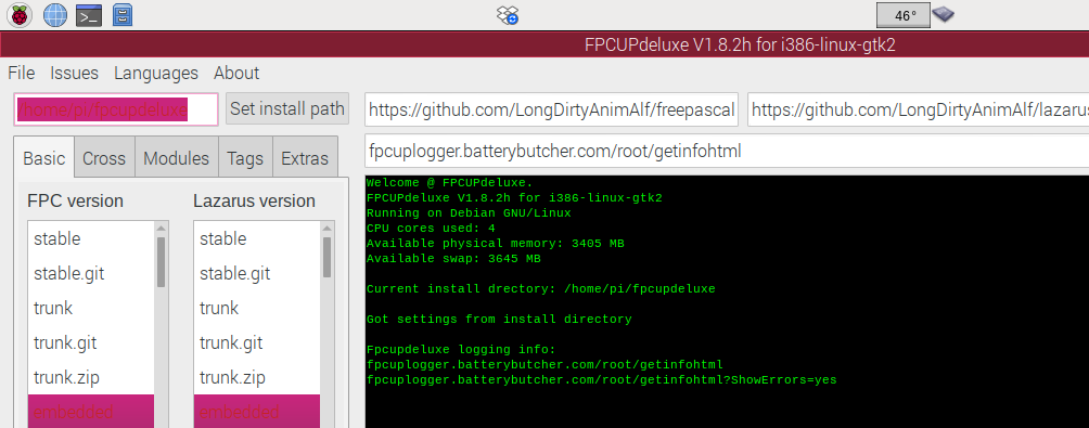 Layout i386 - Linux