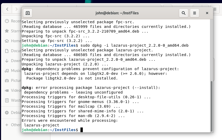 DEBIAN_LAZARUS-Problem.PNG
